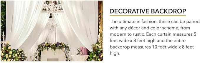 AK TRADING CO. 10 feet x 8 feet IFR Polyester Backdrop Drapes Curtains Panels with Rod Pockets - Wedding Ceremony Party Home Window Decorations - Dusty Rose
