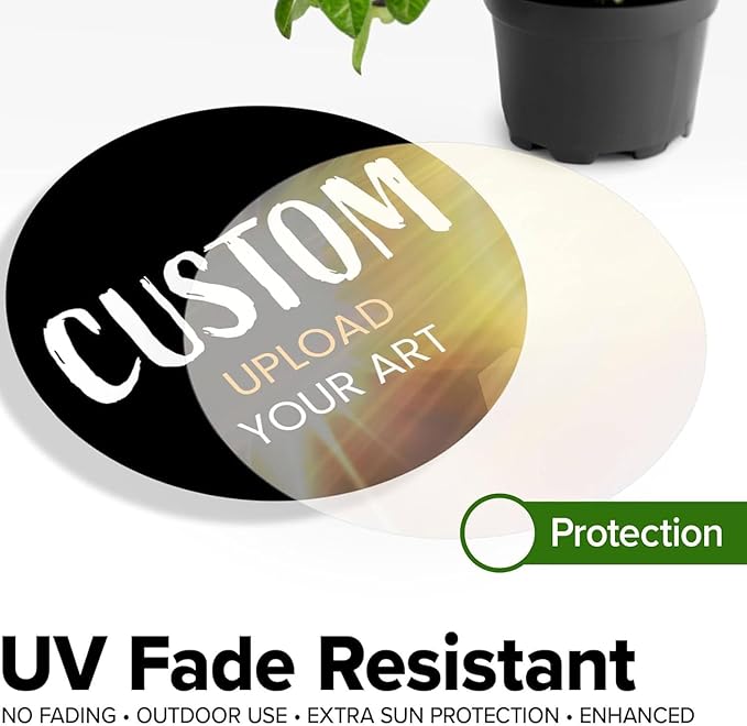 Custom Stickers for Weddings, Birthdays & Businesses - Personalized Labels with Your Logo - Waterproof, Fade and Heat Resistant - Pack of 100-1000 (Custom Text, 2.5 Inch)