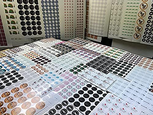 AVgrafx 120 3" Round Custom Personalized Stickers Labels Vinyl Waterproof Dishwasher Safe, Made USA, Text or Image (3x3 Inches)