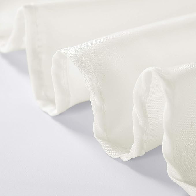 Rectangle Tablecloth 60x84 inch Washable Polyester Fabric Table Cloth for Wedding Party Dining Banquet Decoration(60x84, Ivory)