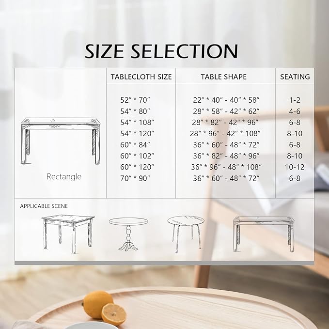 MYSKY HOME Linen Vintage Rectangle Tablecloth 60x102 Inches, Blue Castle Print Table Cloth for Dining Table I Tabletop I Parties/Outdoor I Spring/Summer Waterproof Fabric Farmhouse Tablecloth