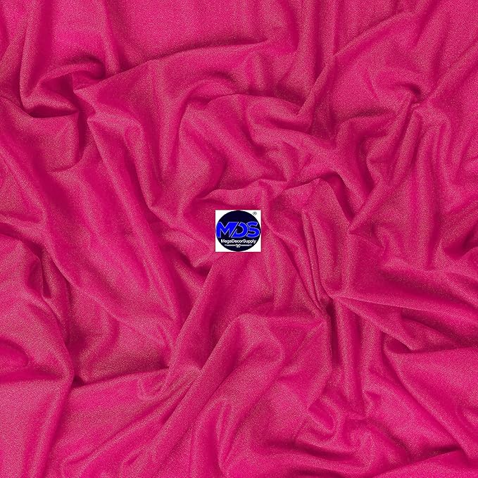 MDS Halloween Chiffon Draping Fabric - 1 Panel, 30" Wide x 50ft Long - Sheer Spooky Arbor & Canopy Drapery for Haunted House Backdrops, Party Ceilings, DIY Costumes & Themed Events - Hot Pink