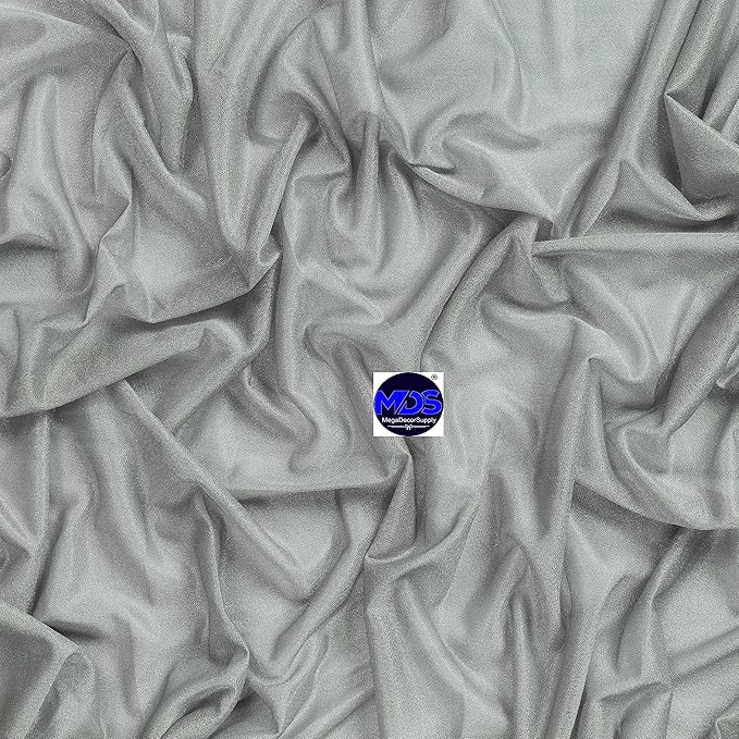 MDS Halloween Chiffon Draping Fabric - 1 Panel, 30" Wide x 20ft Long - Sheer Spooky Arbor & Canopy Drapery for Haunted House Backdrops, Party Ceilings, DIY Costumes & Themed Events - Gray