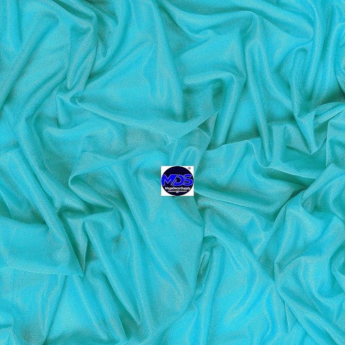 MDS Halloween Chiffon Draping Fabric - 1 Panel, 30" Wide x 30ft Long - Sheer Spooky Arbor & Canopy Drapery for Haunted House Backdrops, Party Ceilings, DIY Costumes & Themed Events - Peacock Blue