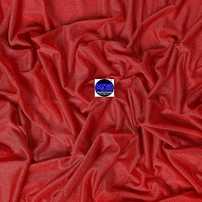 MDS Halloween Chiffon Draping Fabric - 2 Panel, 30" Wide x 30ft Long - Sheer Spooky Arbor & Canopy Drapery for Haunted House Backdrops, Party Ceilings, DIY Costumes & Themed Events - Red