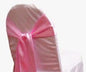 MDS Pack of 200 PCS Satin Chair Sashes Charmeuse Sateen Dining Chair Bows Ribbon Ties Back Sash for Wedding Party Birthday Home Hotel Restaurant Banquet Decoration (7 x 108 Inch, Deep Pink)