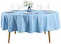 60 inch Round Tablecloth Washable Polyester Table Cloth Decorative Table Cover for Wedding Party Dining Banquet（60 inch,Blue Mist）