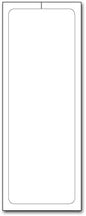 Plain White Addendum Car Window Stickers with Adhesive (Blank) (250 per Pack) (4.25 inches x 11 inches)