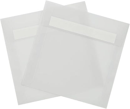 LUXPaper Square Invitation Envelopes | Peel & Press | 6 1/2" x 6 1/2" | Clear Translucent | 30lb. Text | 50 Qty