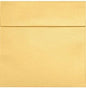 LUXPaper Square Invitation Envelopes | Peel & Press | 7" x 7" | Gold Metallic | 80lb. Text | 50 Qty