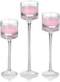 yummi Set of 18 Floating Candles and Monet Stem Holders - Blush
