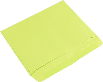 JAM PAPER 9 x 12 Booklet Colored Envelopes - Ultra Lime Green - Bulk 1000/Carton
