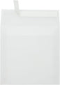 LUXPaper Square Invitation Envelopes | Peel & Press | 7" x 7" | Clear Translucent | 30lb. Text | 50 Qty