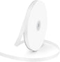3/8" Wide x 100 Yards Single Face Polyester Satin Ribbon, Satin Ribbon for Crafts, Gift, Hair Bows, Wedding Party Decoration, Bow Making & Other Projects (White)
