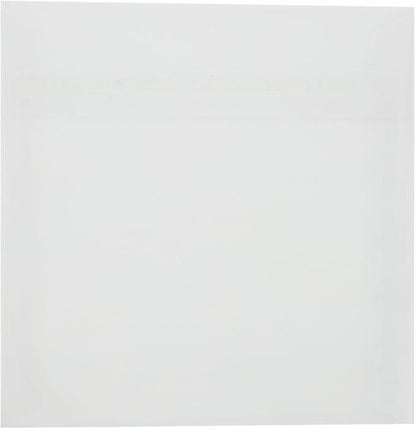 LUXPaper Square Invitation Envelopes | Peel & Press | 7" x 7" | Clear Translucent | 30lb. Text | 50 Qty