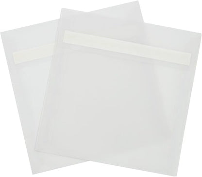 LUXPaper Square Invitation Envelopes | Peel & Press | 7" x 7" | Clear Translucent | 30lb. Text | 50 Qty