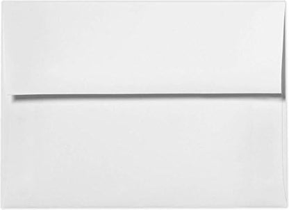LUXPaper A10 Invitation Envelopes | Peel & Press | 6" x 9 1/2" | White | 80lb. Text | 50 Qty