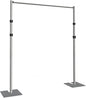 Portable Pipe and Drape Heavy Duty Backdrop Stand, ADJ Metal Frame and Heavy Metal Base for Wedding, Birthday Party, Photography Backdrop (Tall(4-10FT) & CrossPipe-10FT)