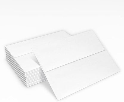 LUXPaper A7 Invitation Envelopes | Peel & Press | 5 1/4" x 7 1/4" | Crystal Metallic | 80lb. Text | 50 Qty