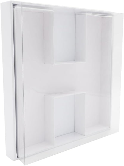 12" Fillable Cardboard Letter Charcuterie Gift Cupcake Box With Cover Sweets Packaging (H)