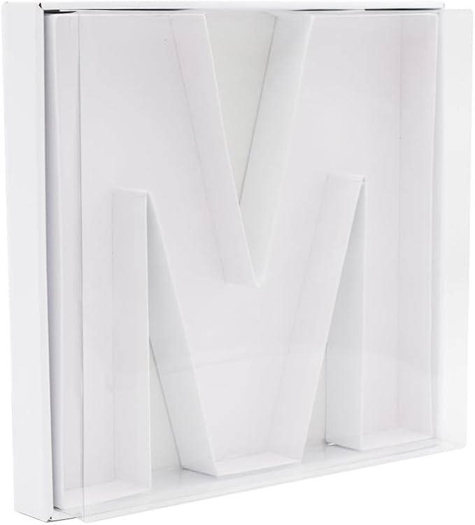 12" Fillable Cardboard Letter Charcuterie Gift Cupcake Box With Cover Sweets Packaging (M)