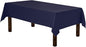 Gee Di Moda Rectangle Tablecloth - 60 x 84 Inch Navy Blue Table Cloth for 5 Foot Rectangle Table - Heavy Duty Washable Fabric - for 5 Ft Buffet Table, Holiday Party, Dinner, Wedding & Baby Shower