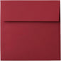 LUXPaper Square Invitation Envelopes | Peel & Press | 5" x 5" | Holiday Red | 60lb. Text | 50 Qty