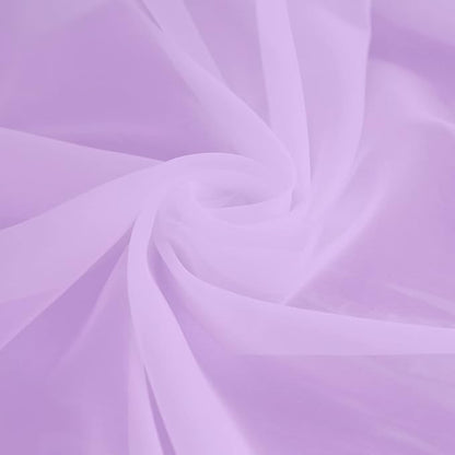 Window Purple Sheer Curtains 90 Inches Long 2 Panels Sheer Curtain Basic Rod Pocket Panel for Bedroom Children Living Room Yard Kitchen (Purple, 52" W x 90" L | 2 pcs)