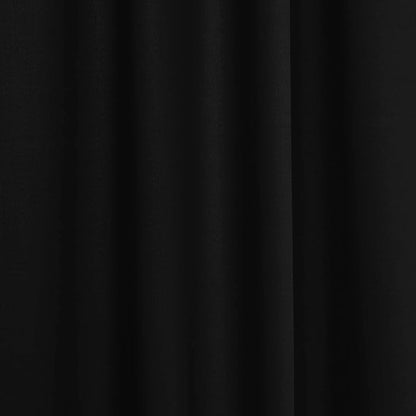 AK TRADING CO. 10 feet x 8 feet IFR Polyester Backdrop Drapes Curtains Panels with Rod Pockets - Wedding Ceremony Party Home Window Decorations - Black