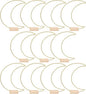 Dining Table Decor 10 Sets Metal Floral Hoop Moon Shaped Metal Wreath Ring Stand with Wood Holder Centerpiece Table Decor for DIY Xmas Wedding Table Decor Flower Garlands (Moon,26x20cm