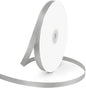3/8" Wide x 100 Yards Single Face Polyester Satin Ribbon, Satin Ribbon for Crafts, Gift, Hair Bows, Wedding Party Decoration, Bow Making & Other Projects (Silvery)