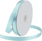 5/8" Wide x 100 Yards Single Face Polyester Satin Ribbon, Satin Ribbon for Crafts, Gift, Hair Bows, Wedding Party Decoration, Bow Making & Other Projects (Baby Blue)