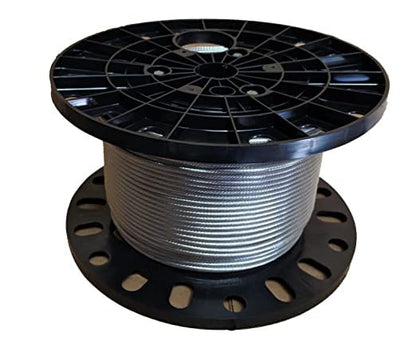 Laureola 1/8" Type-1x19 Grade-316 Stainless Steel Cable Railing Wire Rope - 100ft