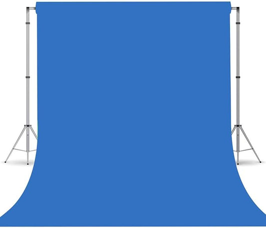 Royal Blue Backdrop, Photo Booth Portrait Photography Backdrops, Studio Blue Screen Backdrop for Photoshoot Streaming Video Shooting, Photo Backdrop 10x20ft
