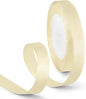 5/8 Inch 25 Yards Satin Ribbon Ivory, Solid Color Fabric Ribbon for Gift Wrapping, Wedding, Polyester Gift Ribbon for Birthday Party Decoration, Craft, Hair, Floral, Sewing
