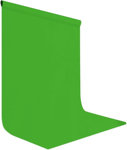 6x9FT Green Screen Backdrop Portable Solid Color Photography Background for Video, Studio, Photo, Live, Editing Green Backgrounds