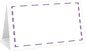 25 Pack Purple Lines Place Cards, Editable Name Cards for Table Setting, Tent Cards Food Label for Dinner Party, Bridal Shower, Wedding, Baby Shower and Events -T19
