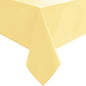 Hiasan Waterproof Tablecloth Rectangle - Washable Fabric Table Cloth for Dining Room Kitchen Birthday Party and Outdoor Use, Light Yellow, 70 x 140 Inch