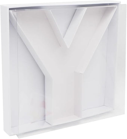 12" Fillable Cardboard Letter Charcuterie Gift Cupcake Box With Cover Sweets Packaging (Y)