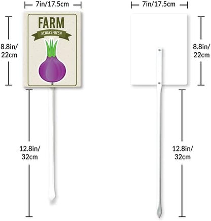 Eveokoki Aluminum Seed & Plant Labels - Plant Markes for Seedlings-Plant Tags for Pots - Garden Signs for Vegetable - Durable Markers for Plants Outdoor Waterproof - Garden Decor for Farmhouse