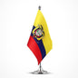Ecuador Flag Ecuadorian Flags, Small Mini Ecuadorian Desk Flag, Used for Table Office Classroom Home Patriotic Events Decorations