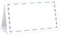 25 Pack Blue Lines Place Cards, Editable Name Cards for Table Setting, Tent Cards Food Label for Dinner Party, Bridal Shower, Wedding, Baby Shower and Events -T17