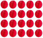 20pcs Honeycomb Flower Balls - Red Tissue Paper Decoration for Birthday, Wedding & Home (6inch)