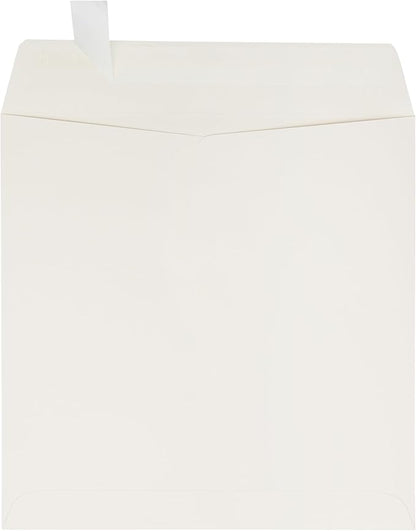 LUXPaper Square Invitation Envelopes | Peel & Press | 8" x 8" | Natural | 70lb. Text | 50 Qty