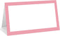 25 Pack Blush Pink Border Place Cards, Editable Name Cards for Table Setting, Tent Cards Food Label for Dinner Party, Bridal Shower, Wedding, Baby Shower and Events -T23