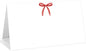 25 Pack Red Bow Place Cards, Editable Name Cards for Table Setting, Cute Tent Cards Food Label for Dinner Party, Bridal Shower, Wedding, Baby Shower and Events -T33