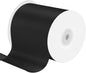4 Inches x 25 Yards Polyester Satin Ribbon, Solid Color White Satin Ribbon for Crafts, Gift Wrapping, Hair Bows, Wedding Party Decoration, Bow Making (Black)