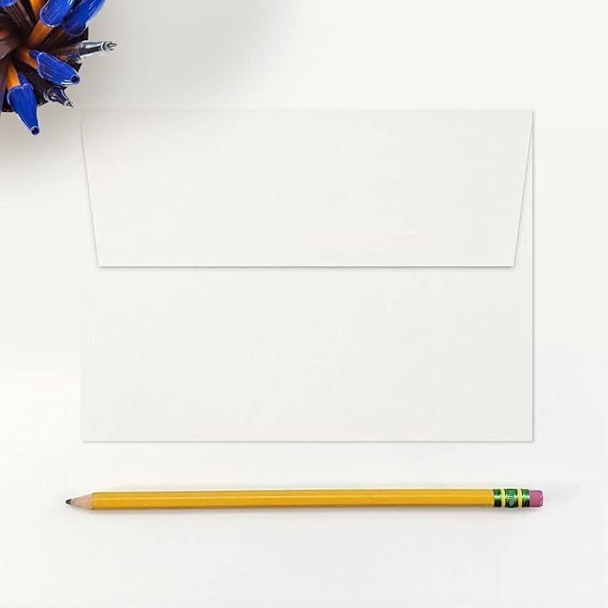 LUXPaper A7 Invitation Envelopes | Peel & Press | 5 1/4" x 7 1/4" | Natural White | 80lb. Text | 100% Cotton | 500 Qty
