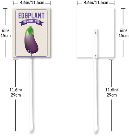 Eveokoki Aluminum Seed & Plant Labels - Plant Markes for Seedlings-Plant Tags for Pots - Garden Signs for Vegetable - Durable Markers for Plants Outdoor Waterproof - Garden Decor for Farmhouse