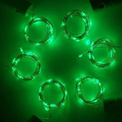 Wine Bottle Lights with Cork, Battery Operated 20 LED Cork Shape Silver Wire Colorful Fairy Mini String Lights(No Bottles) for DIY, Party, Decor, Christmas, Halloween,Wedding (3, Green)